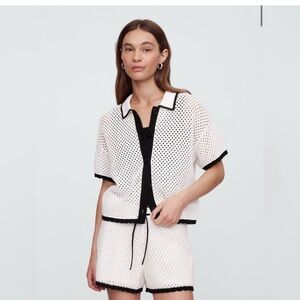 Crochet Pull-On Sweater SHORTS ONLY